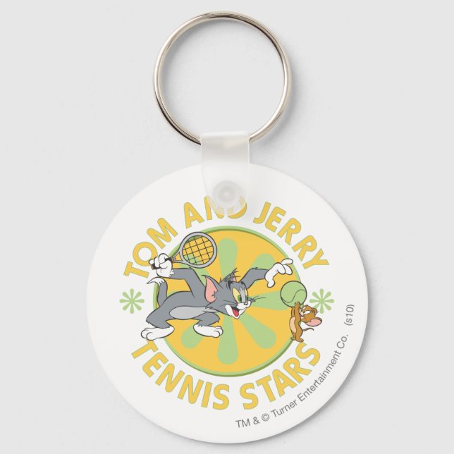 Tom and Jerry Tennis Stars 5 Keychain (Front)