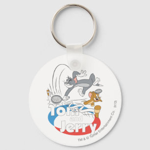 Tom and Jerry Tennis Stars 7 Keychain