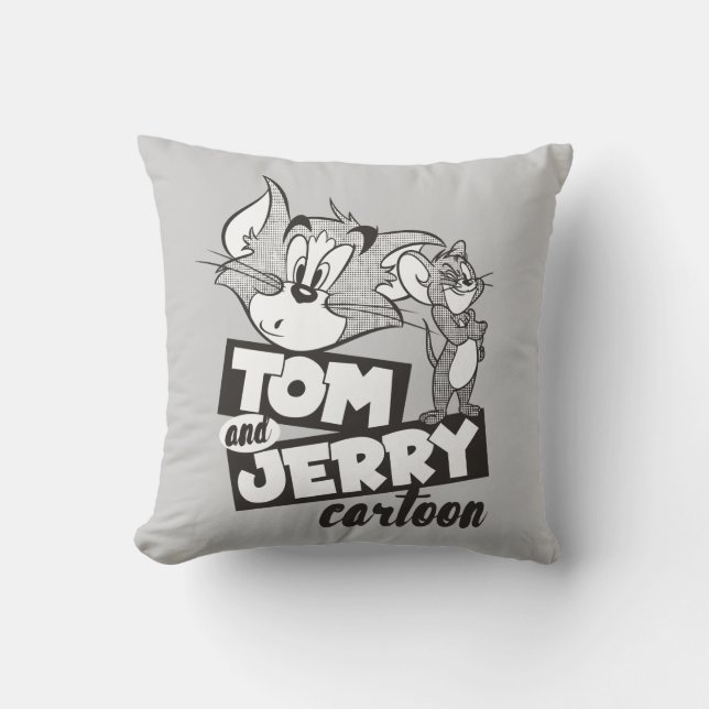 Tom And Jerry | Tom And Jerry Cartoon Throw Pillow (Front)