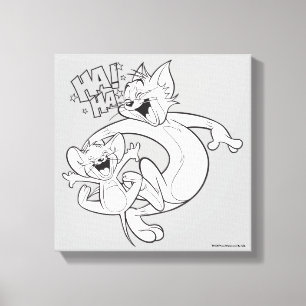 Tom And Jerry   Tom And Jerry Laughing Canvas Print