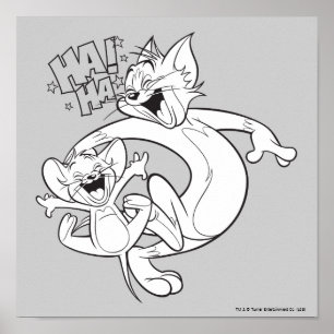Tom And Jerry   Tom And Jerry Laughing Poster