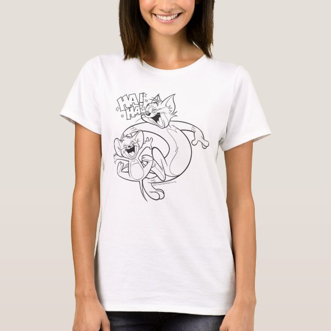 Tom And Jerry | Tom And Jerry Laughing T-Shirt (Front)