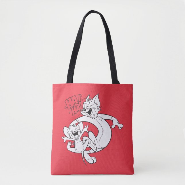 Tom And Jerry | Tom And Jerry Laughing Tote Bag (Front)