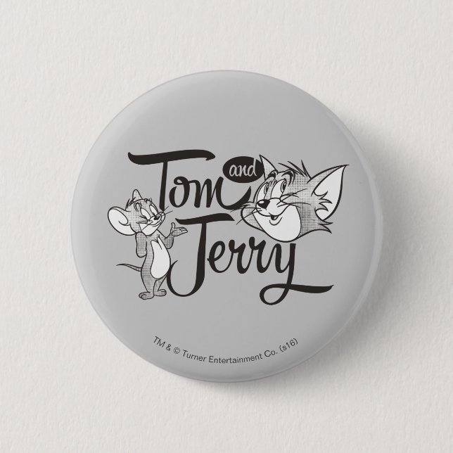 Tom And Jerry | Tom And Jerry Looking Sweet 2 Inch Round Button (Front)