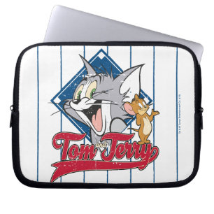 Tom And Jerry   Tom And Jerry On Baseball Diamond Laptop Sleeve