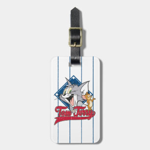 Tom And Jerry   Tom And Jerry On Baseball Diamond Luggage Tag