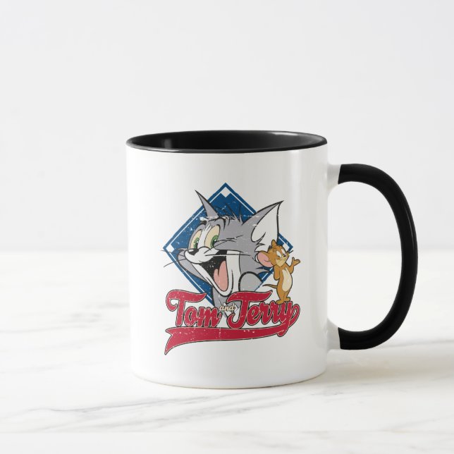 Tom And Jerry | Tom And Jerry On Baseball Diamond Mug (Right)
