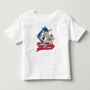 Tom And Jerry   Tom And Jerry On Baseball Diamond Toddler T-shirt