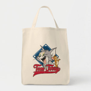 Tom And Jerry   Tom And Jerry On Baseball Diamond Tote Bag
