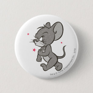 Tom and Jerry Tough Mouse 1 2 Inch Round Button