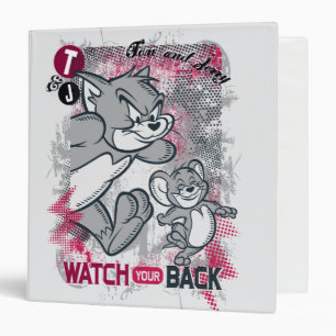 Tom and Jerry Watch Your Back Binder