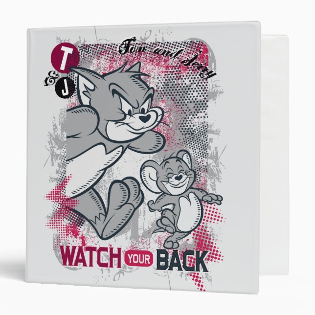 Tom and Jerry Watch Your Back Binder (Front/Inside)
