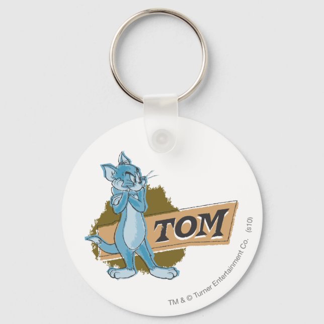 Tom Attitude Logo Keychain (Front)