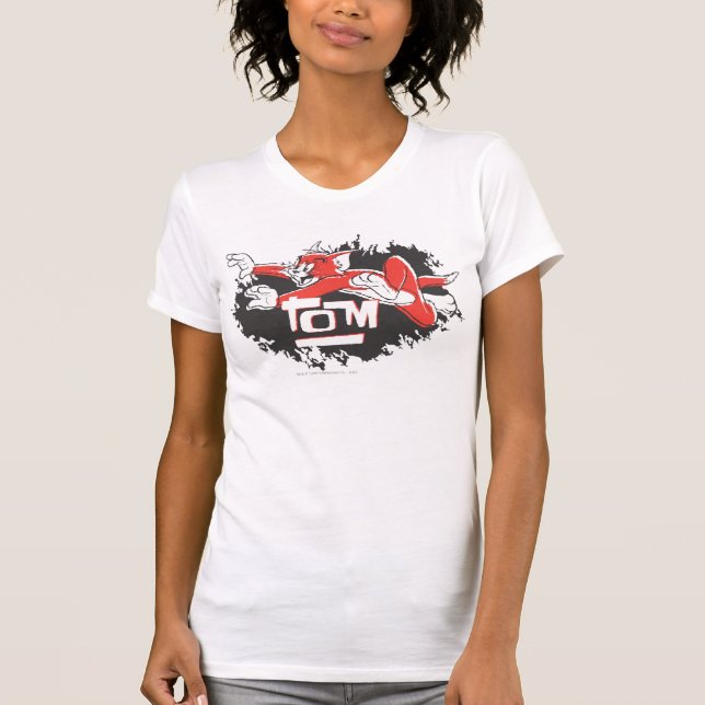 Tom Black and Red Logo T-Shirt (Front)