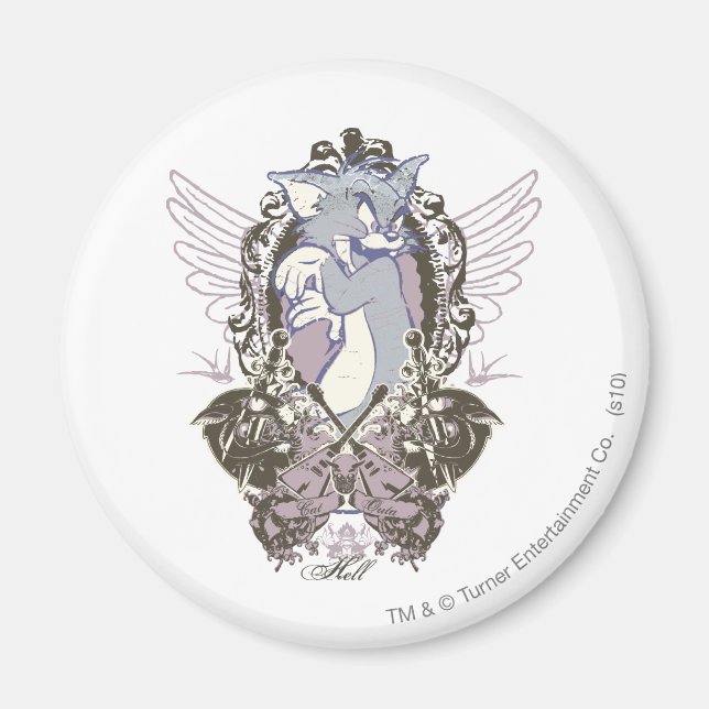 Tom Cat Outa Hell Magnet (Front)