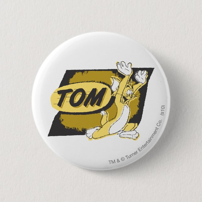 Tom Chasing 2 Inch Round Button (Front)
