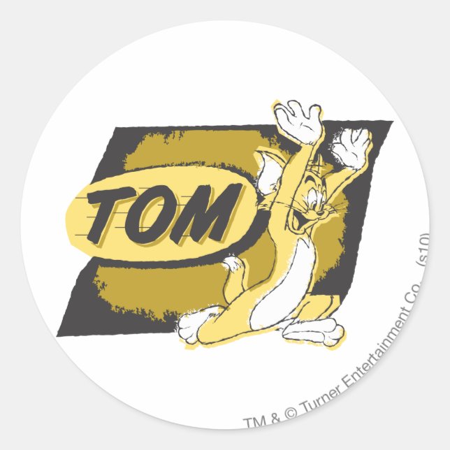 Tom Chasing Classic Round Sticker (Front)