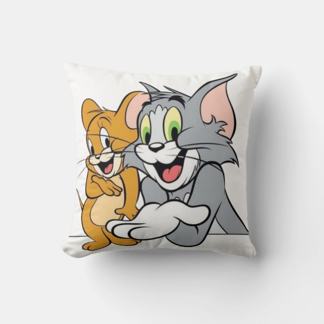 Tom et Jerry Coque Coussin (Recto)