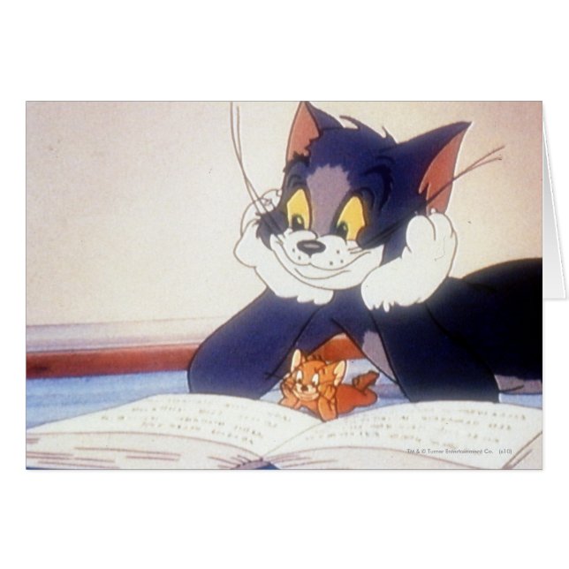 Tom Et Jerry lisent un livre (Devant horizontal)