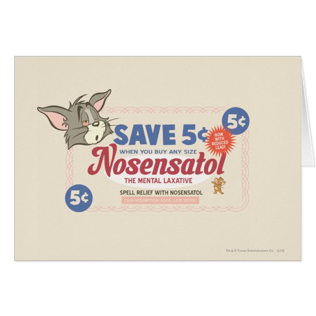 Tom Et Jerry Nosensatol Coupon (Devant horizontal)