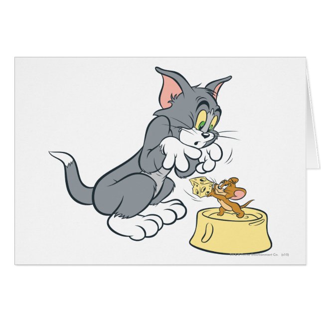 Tom et Jerry nourrissent le chat (Devant horizontal)
