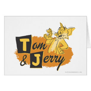Tom et souris de Jerry dans le logo de patte