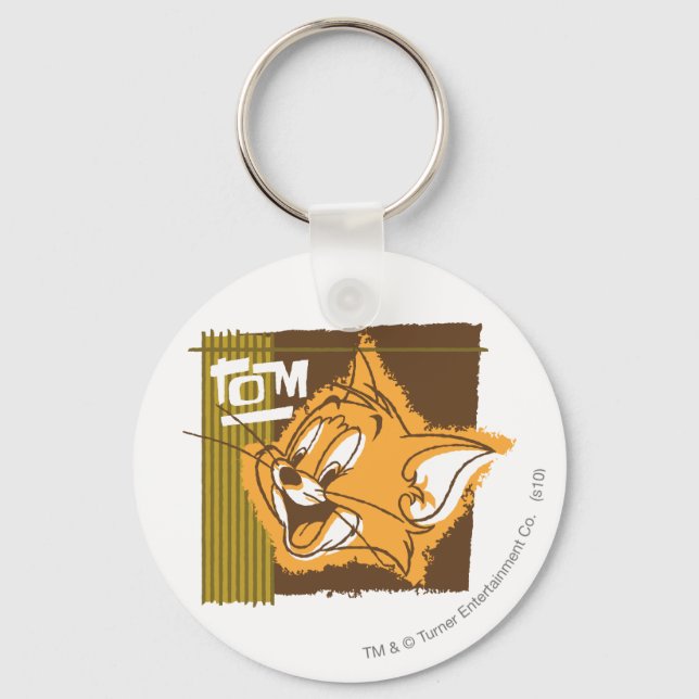Tom Happy Face Keychain (Front)