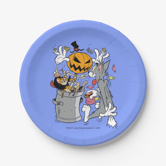 Tom & Jerry | Boo to Tom Paper Plate (Front)
