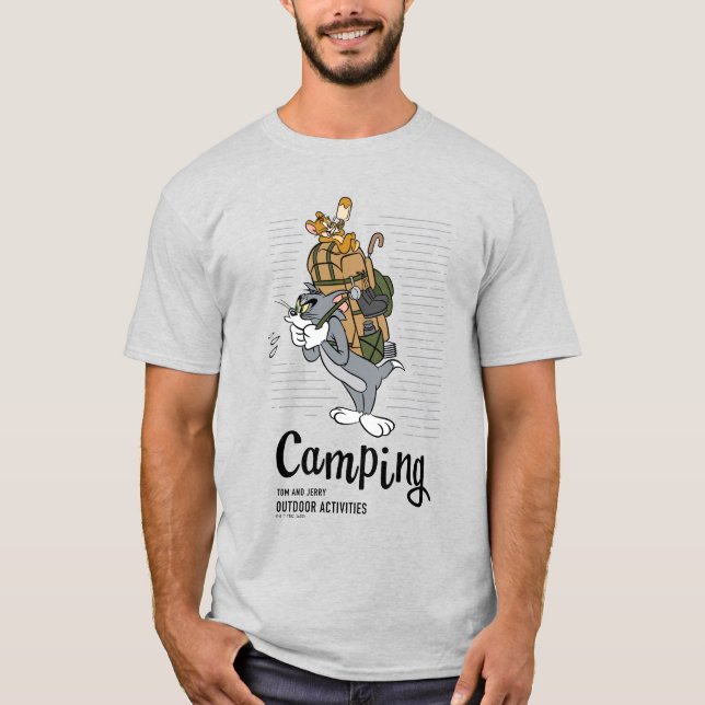 Tom & Jerry Camping T-Shirt (Front)