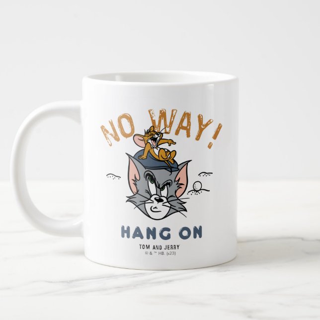 Tom & Jerry Golfing "No Way" Large Coffee Mug (Left)