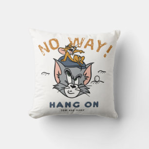 Tom & Jerry Golfing "No Way" Throw Pillow