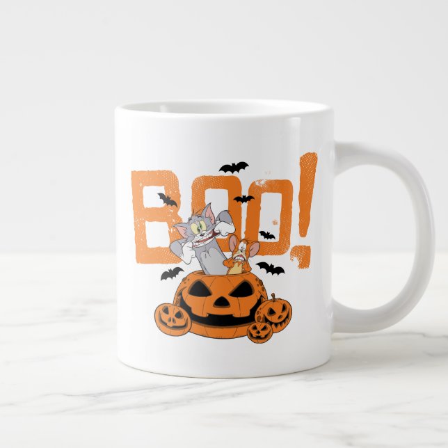 Tom & Jerry | Happy Halloween Boo Large Coffee Mug (Right)