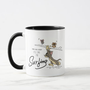 Tom & Jerry "It's Time For Surfing" Mug
