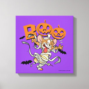 Tom & Jerry   Jerry is SO Scary Canvas Print