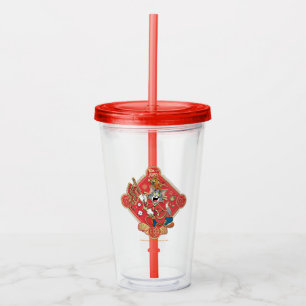 Tom & Jerry Lighting Firecrackers Acrylic Tumbler