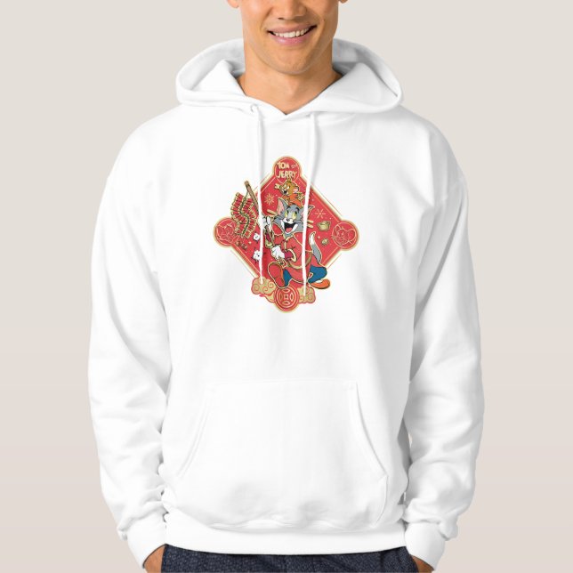 Tom & Jerry Lighting Firecrackers Hoodie (Front)