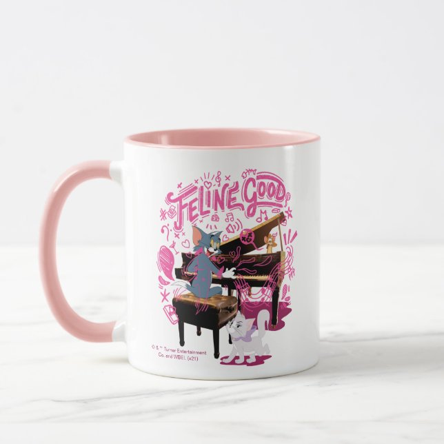 Tom & Jerry Play Piano - Feline Good Mug (Left)