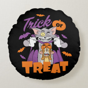 Tom & Jerry   Trick or Treat Round Pillow