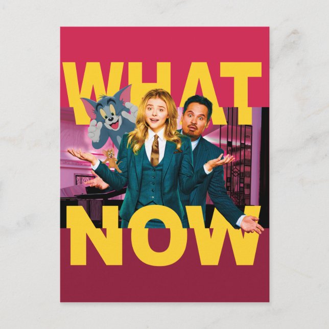 Tom & Jerry With Kayla and Terrance - What Now Postcard (Front)