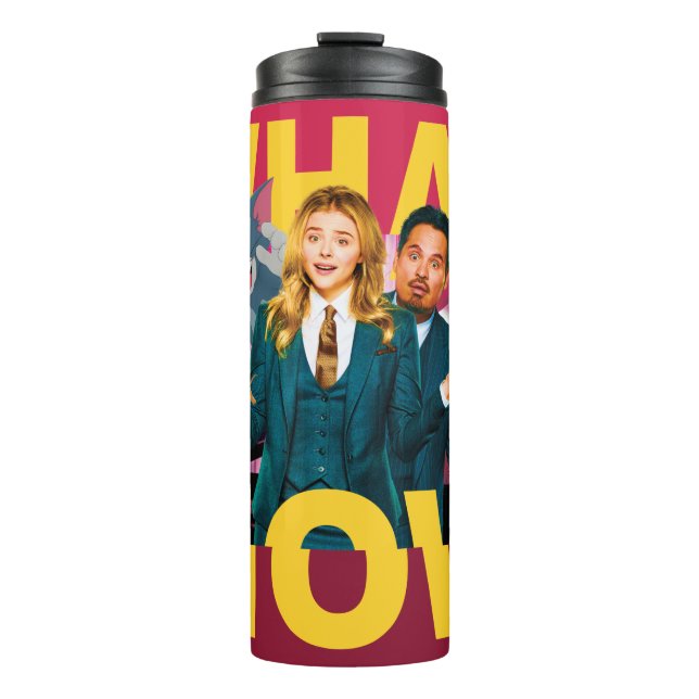 Tom & Jerry With Kayla and Terrance - What Now Thermal Tumbler (Front)