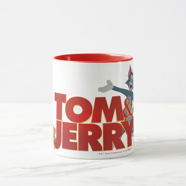 Tom & Jerry With Movie Logo Mug (Center)
