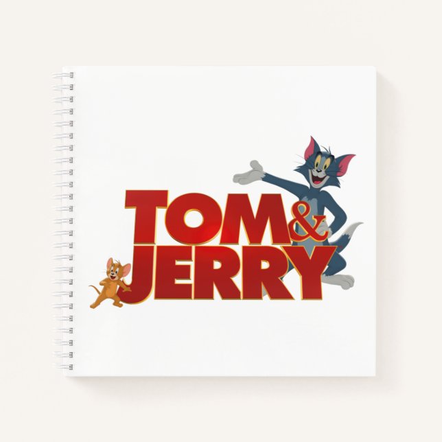 Tom & Jerry With Movie Logo Notebook (Front)