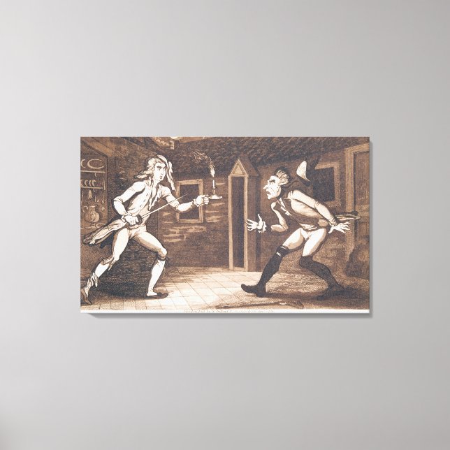 Tom Jones and the Centinel, 1799 Canvas Print (Front)