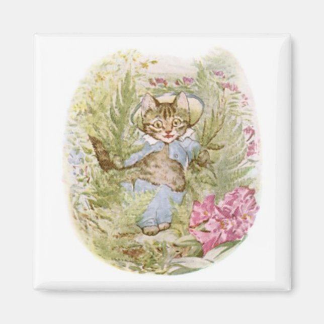 Tom Kitten (Cute Cat Illustration) Beatrix Potter Magnet (Front)