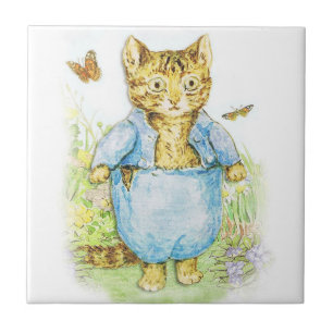 Tom Kitten in his Blue Suit by Beatrix Potter Tile