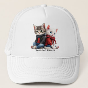 Tom & Luna Casquette Quotidienne – Couple de Chat