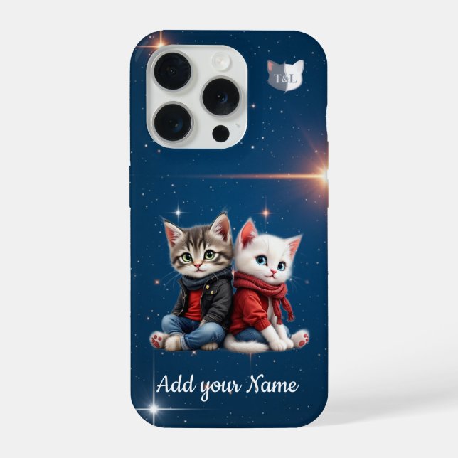 Tom & Luna – Personalized Starry Night Phone Case (Back)