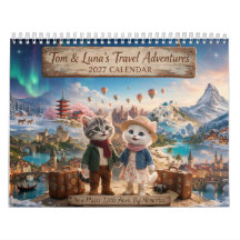 Tom & Luna’s Travel Adventures 2027 Calendar