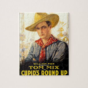 Tom Mix 1918 Movie Poster Puzzle