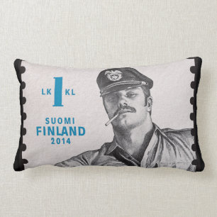 Tom of Finland lounge Lumbar Pillow